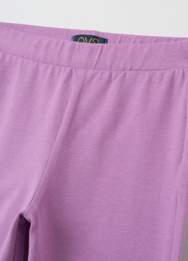Ovs Leggings Flare Fit In Cotone Stretch