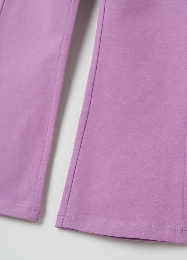Ovs Leggings Flare Fit In Cotone Stretch