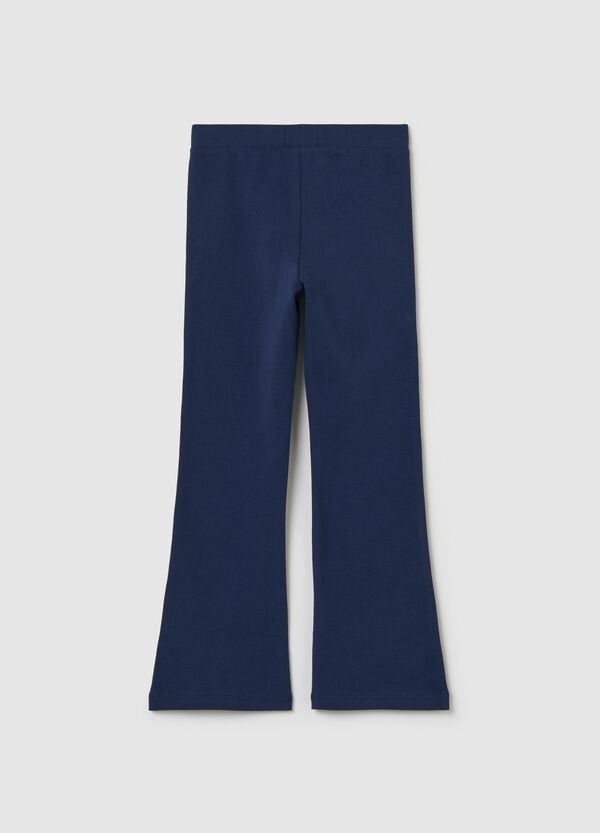 Ovs Leggings Flare Fit In Cotone Stretch