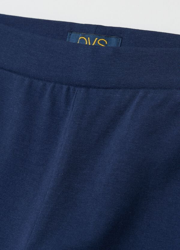 Ovs Leggings Flare Fit In Cotone Stretch