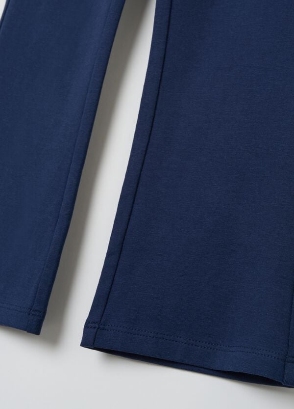 Ovs Leggings Flare Fit In Cotone Stretch