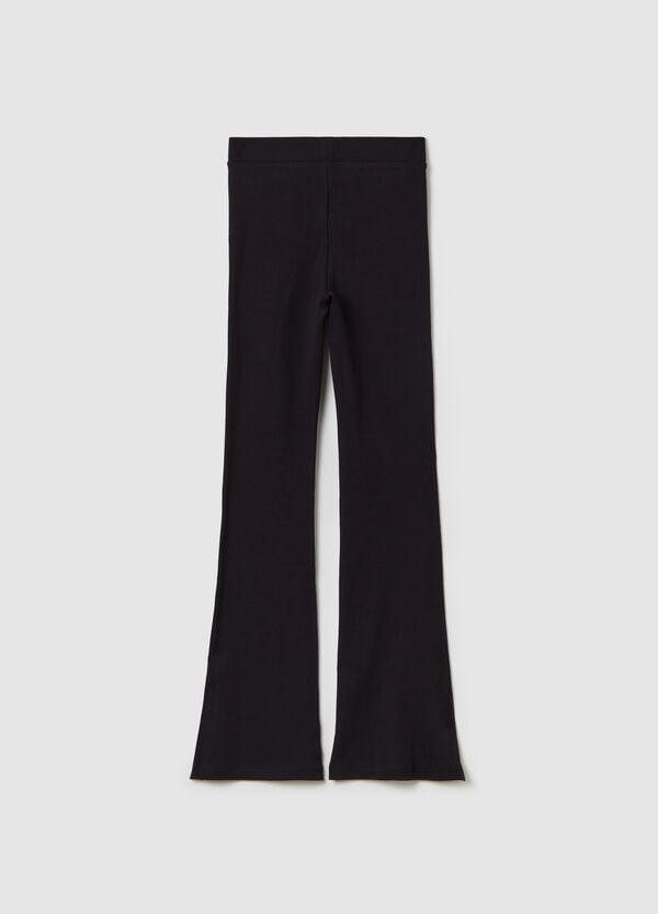 Ovs Leggings Flare Fit In Cotone Stretch