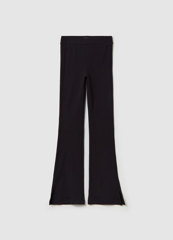 Ovs Leggings flare fit in cotone stretch