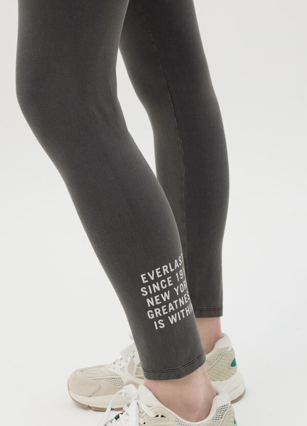 Ovs Leggings In Cotone Stretch Con Stampa