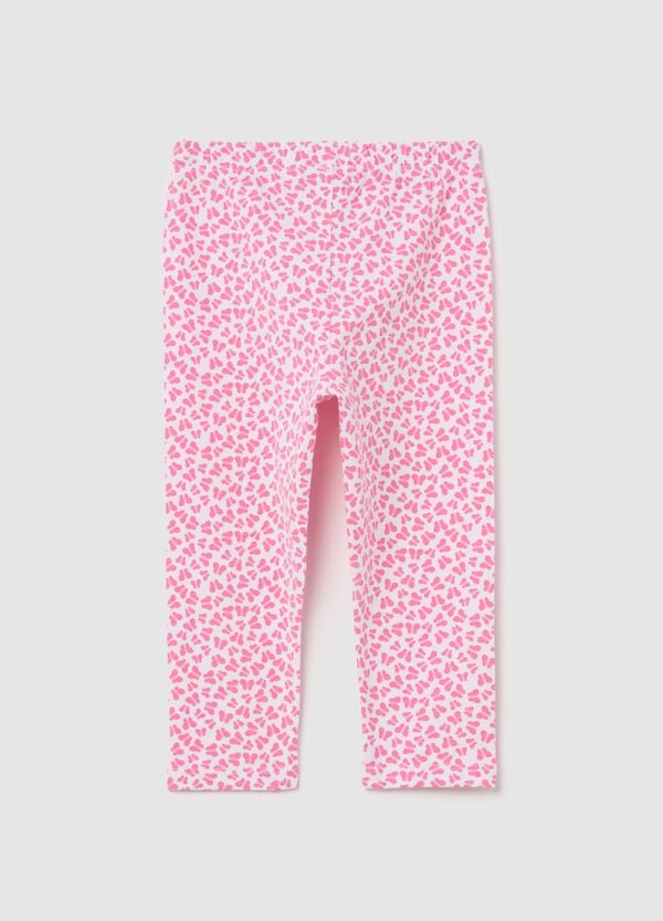 Ovs Leggings In Cotone Stretch Con Stampa