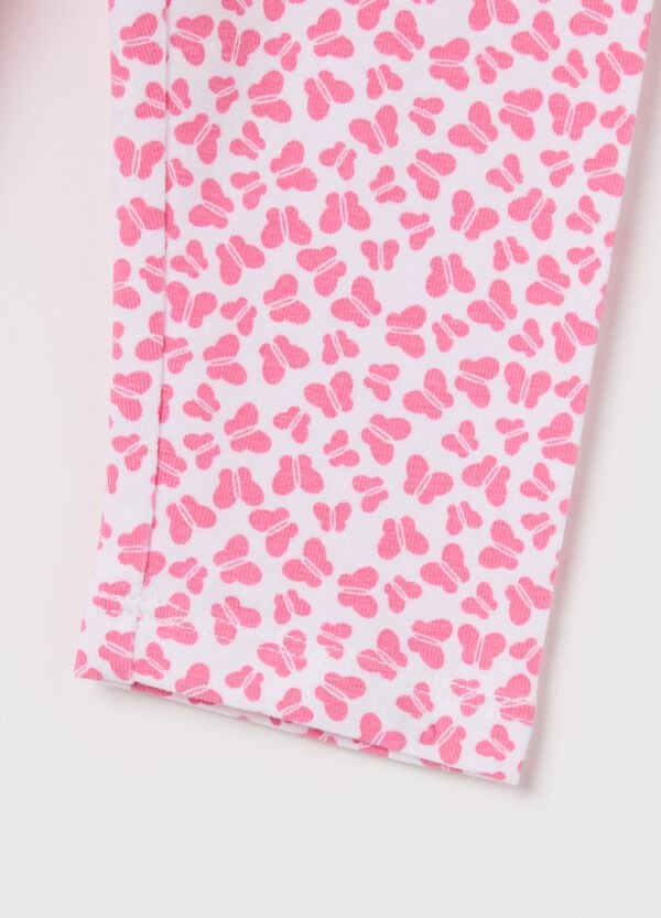 Ovs Leggings In Cotone Stretch Con Stampa