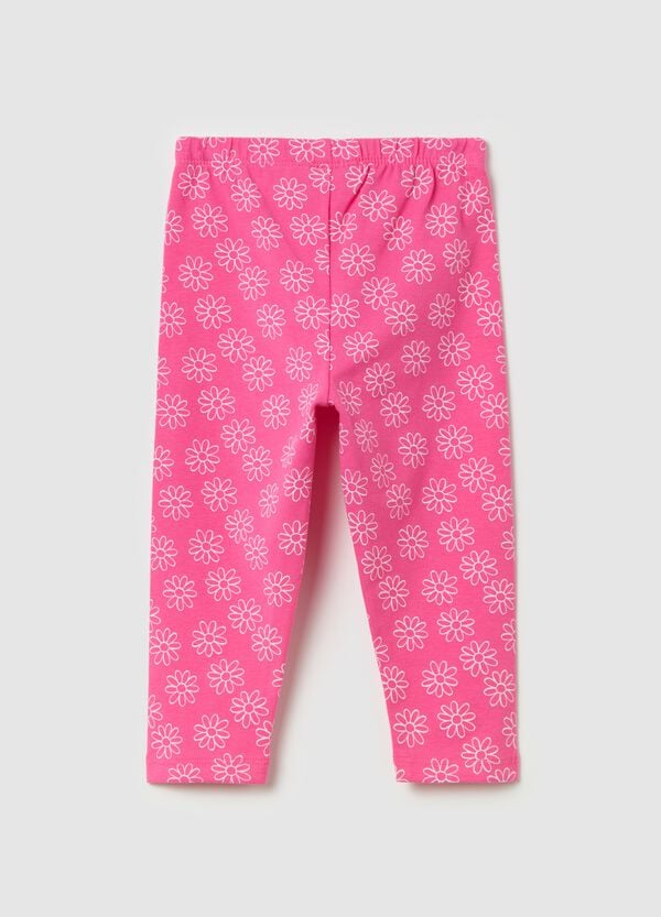 Ovs Leggings In Cotone Stretch Con Stampa