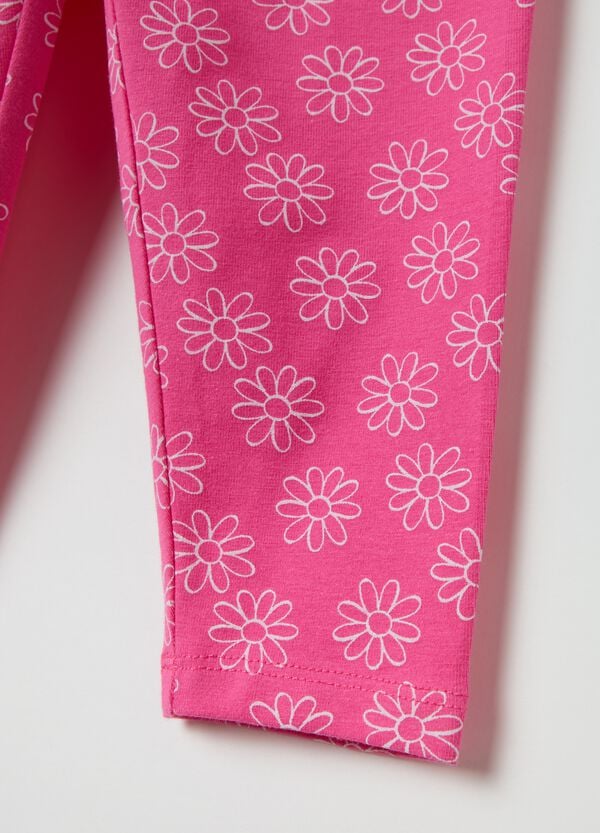 Ovs Leggings In Cotone Stretch Con Stampa