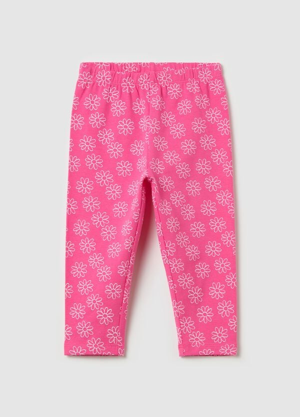 Ovs Leggings in cotone stretch con stampa