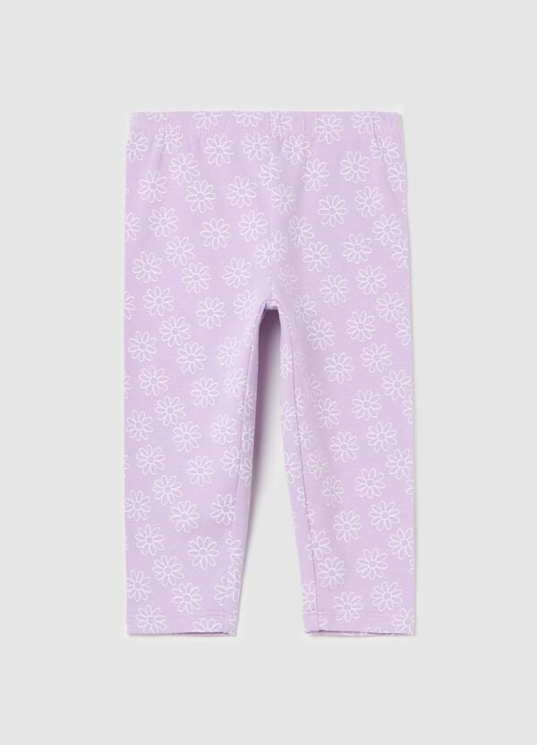 Ovs Leggings in cotone stretch con stampa