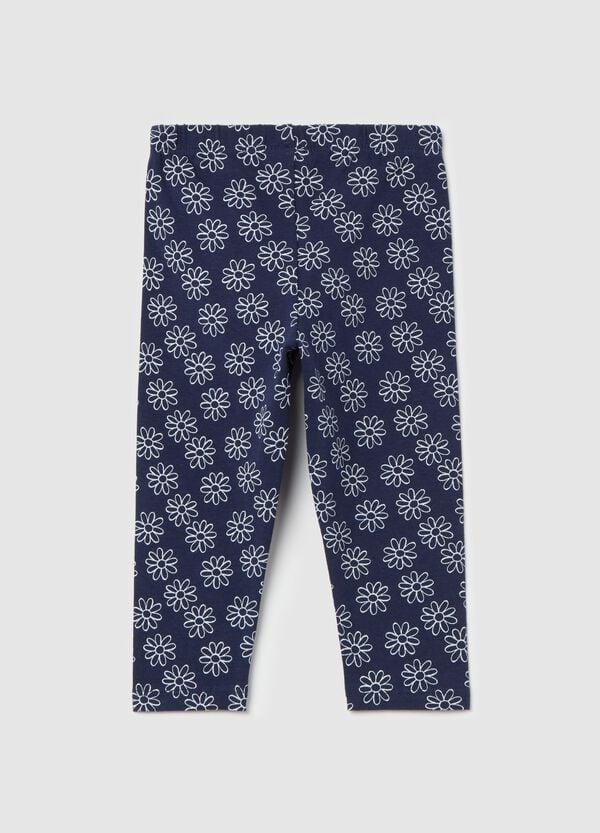 Ovs Leggings In Cotone Stretch Con Stampa