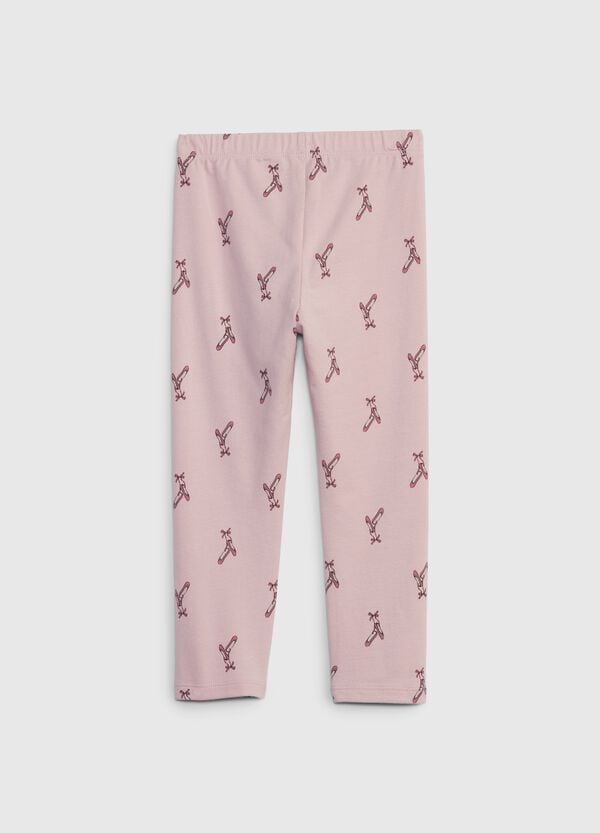 Ovs Leggings In Cotone Stretch Con Stampa