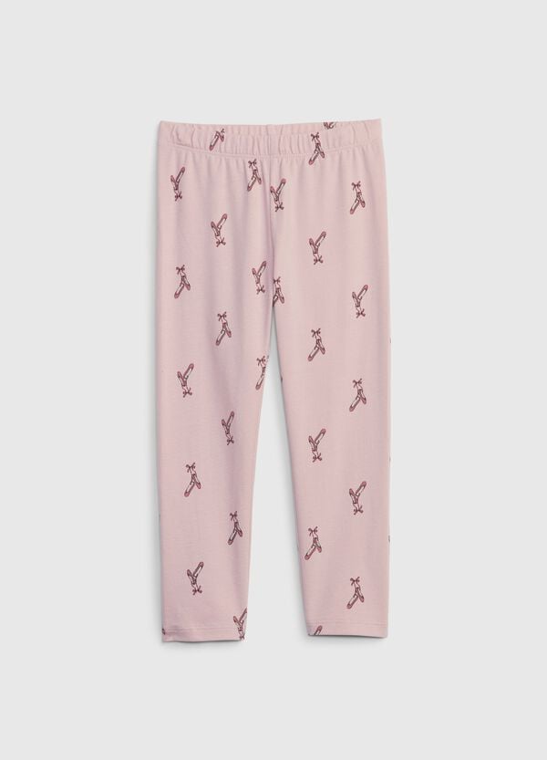 Ovs Leggings in cotone stretch con stampa