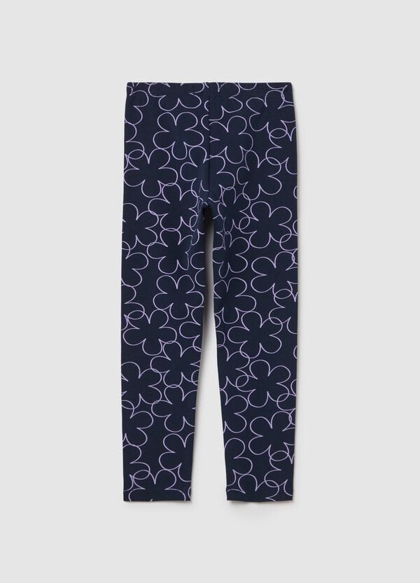 Ovs Leggings In Cotone Stretch Con Stampa