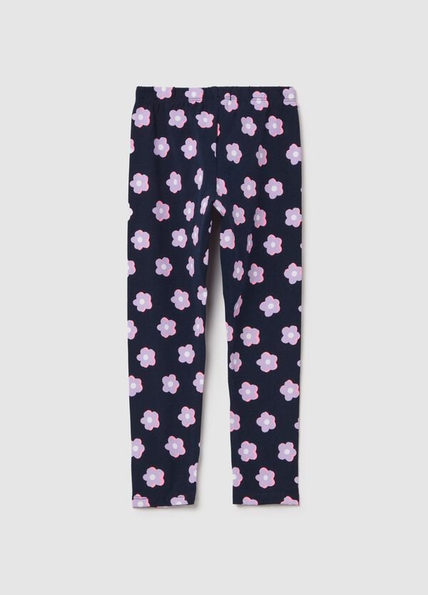 Ovs Leggings In Cotone Stretch Con Stampa
