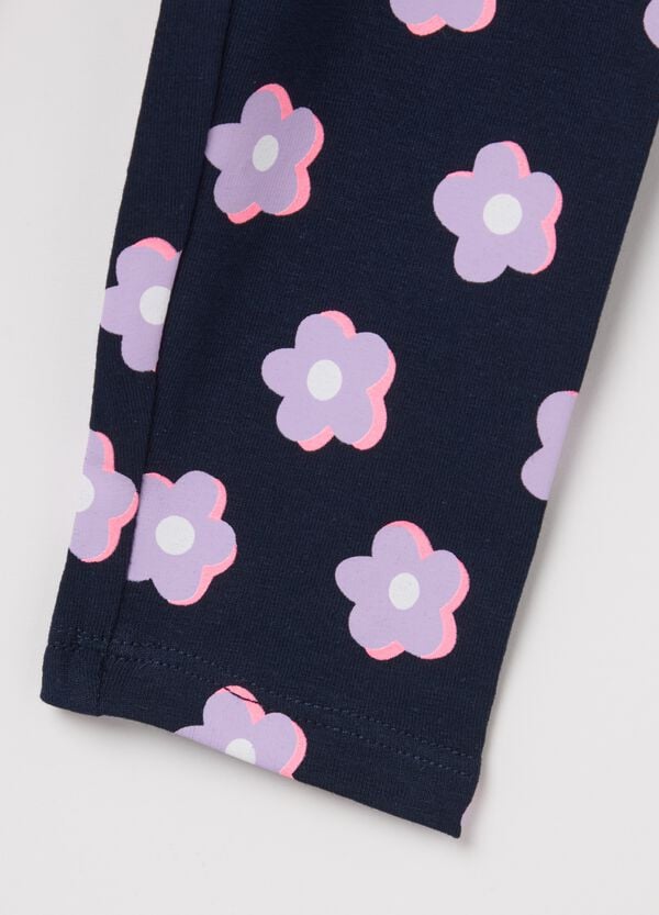 Ovs Leggings In Cotone Stretch Con Stampa