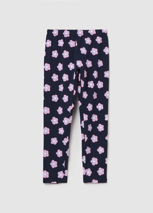 Ovs Leggings in cotone stretch con stampa