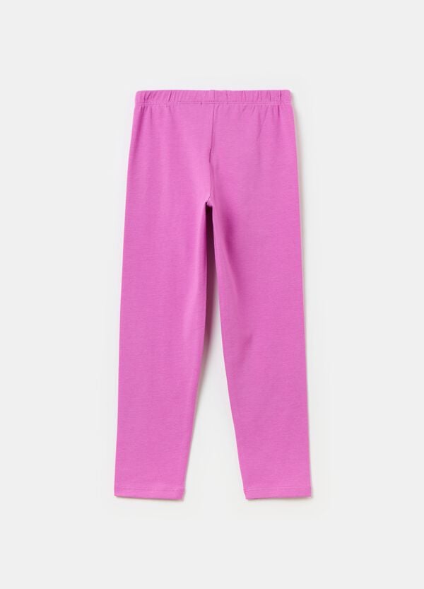 Ovs Leggings In Cotone Stretch Con Stampa
