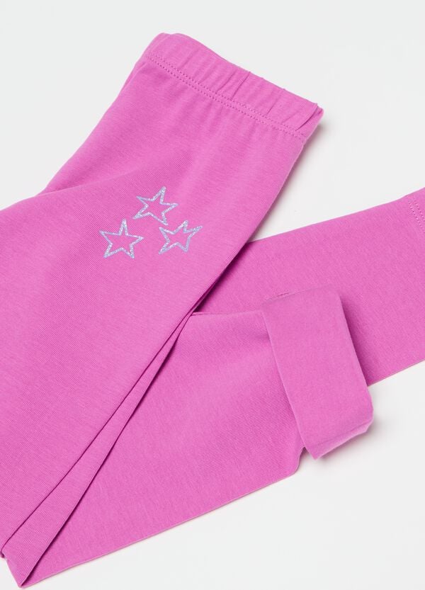 Ovs Leggings In Cotone Stretch Con Stampa