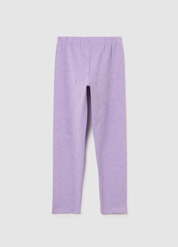 Ovs Leggings In Cotone Stretch Con Stampa