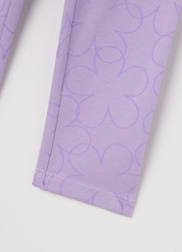 Ovs Leggings In Cotone Stretch Con Stampa