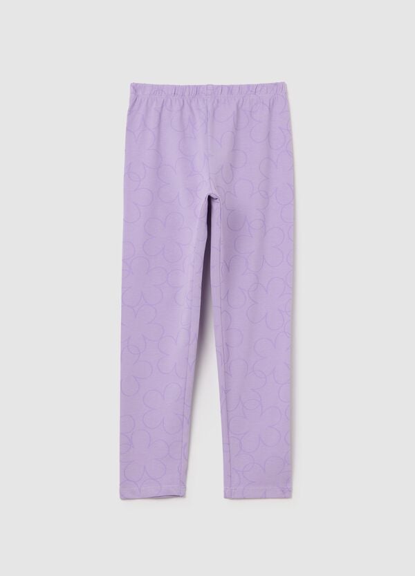 Ovs Leggings in cotone stretch con stampa