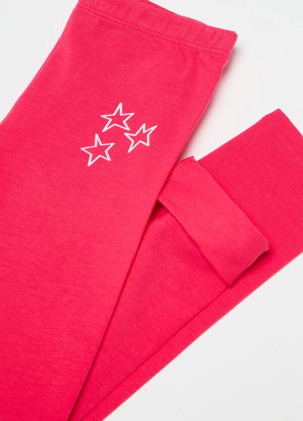 Ovs Leggings In Cotone Stretch Con Stampa