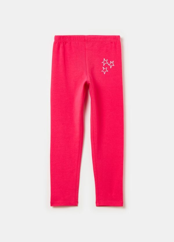 Ovs Leggings in cotone stretch con stampa