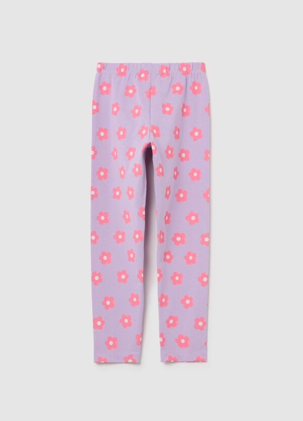 Ovs Leggings In Cotone Stretch Con Stampa