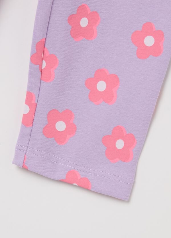 Ovs Leggings In Cotone Stretch Con Stampa