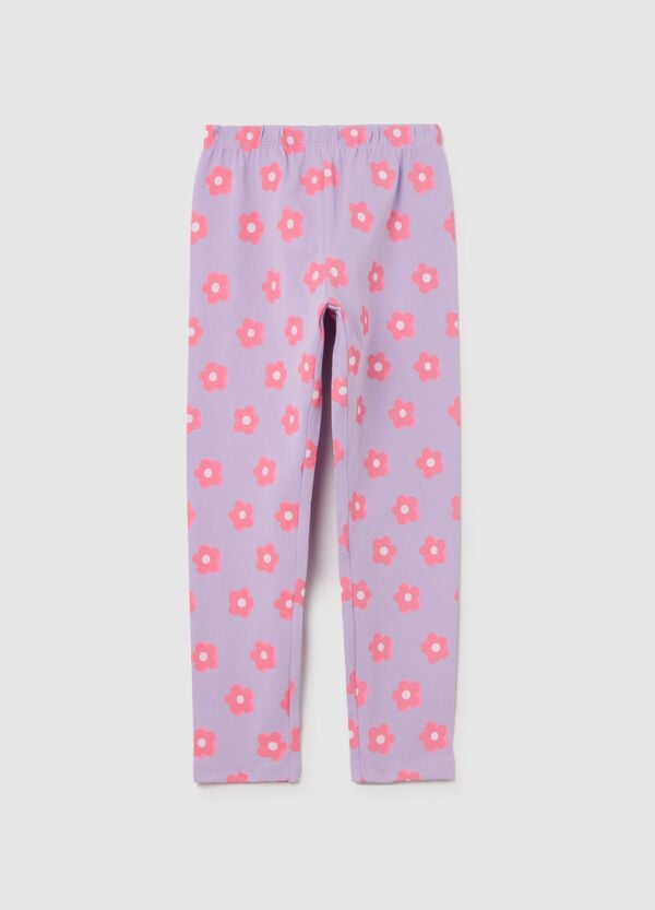 Ovs Leggings in cotone stretch con stampa
