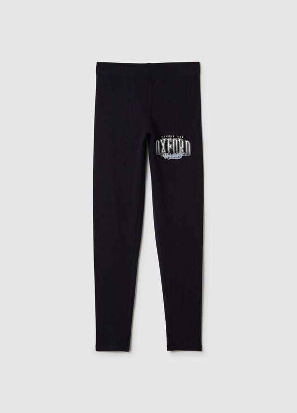 Ovs Leggings in cotone stretch con stampa