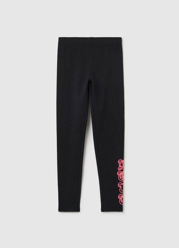 Ovs Leggings In Cotone Stretch Con Stampa