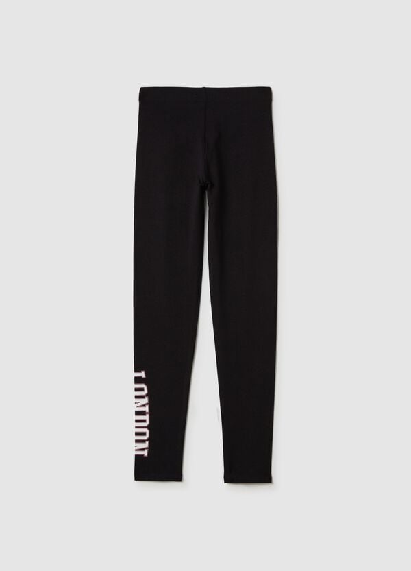 Ovs Leggings In Cotone Stretch Con Stampa