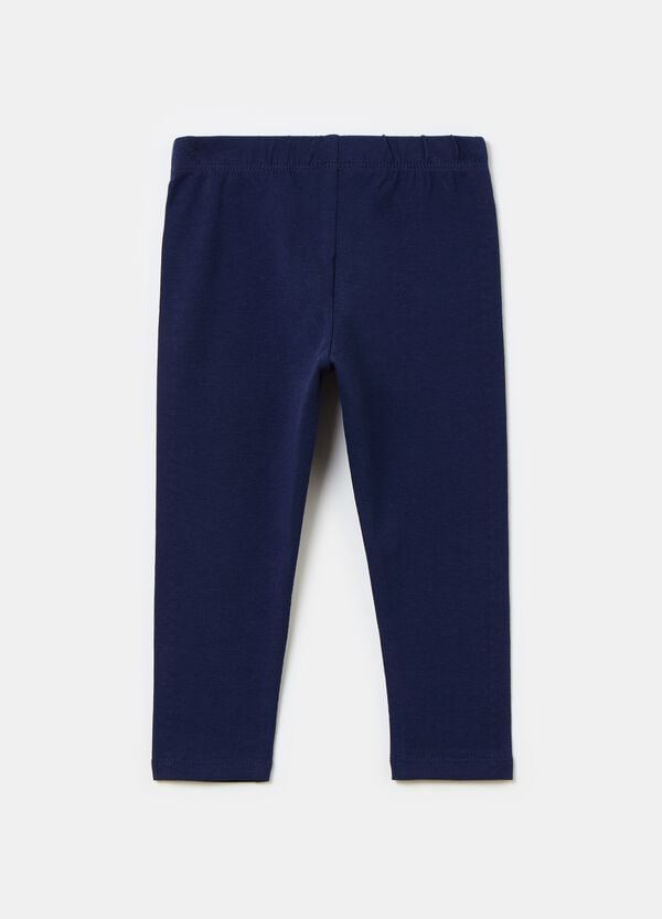 Ovs Leggings In Cotone Stretch Con Strass
