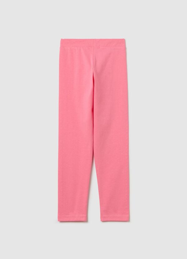 Ovs Leggings In Cotone Stretch Con Strass