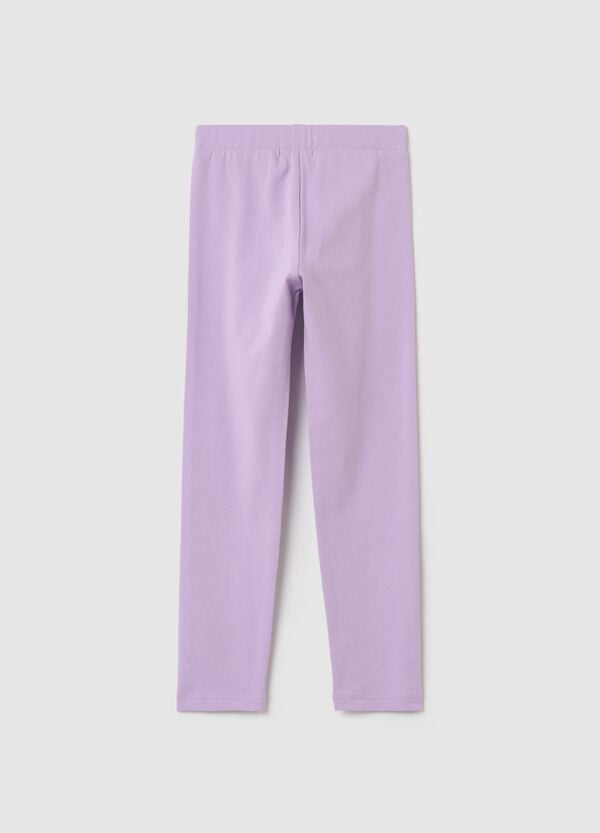 Ovs Leggings In Cotone Stretch Con Strass