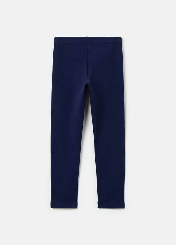 Ovs Leggings In Cotone Stretch Con Strass