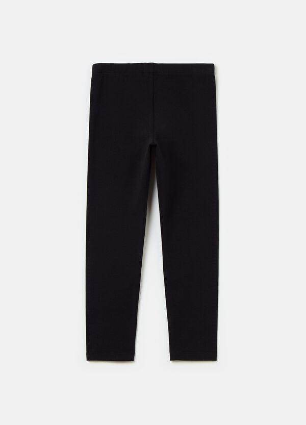 Ovs Leggings In Cotone Stretch Con Strass