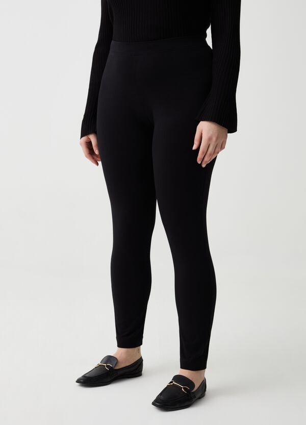 Ovs Leggings In Cotone Stretch Curvy