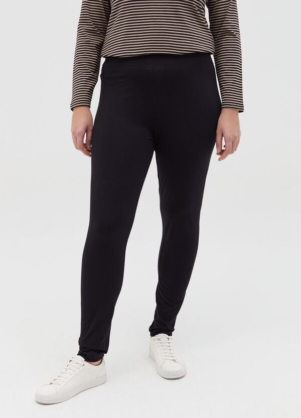 Ovs Leggings In Cotone Stretch Curvy