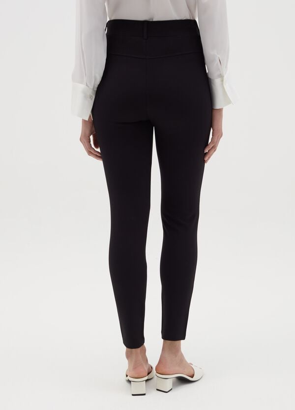 Ovs Leggings In Punto Milano Tinta Unita