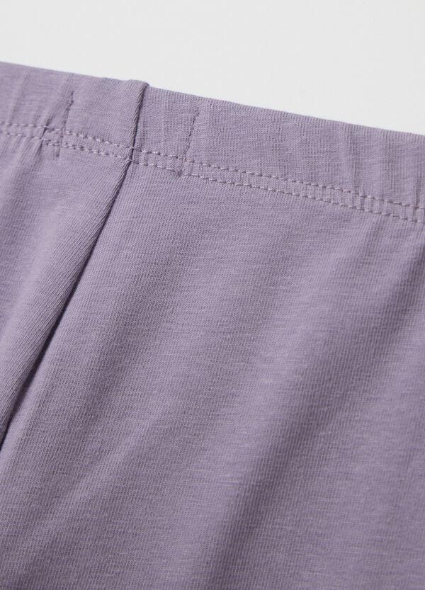 Ovs Leggings Neri In Cotone Stretch Con Strass