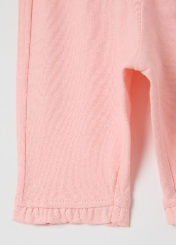 Ovs Leggings Rosa A Tre Quarti In Cotone