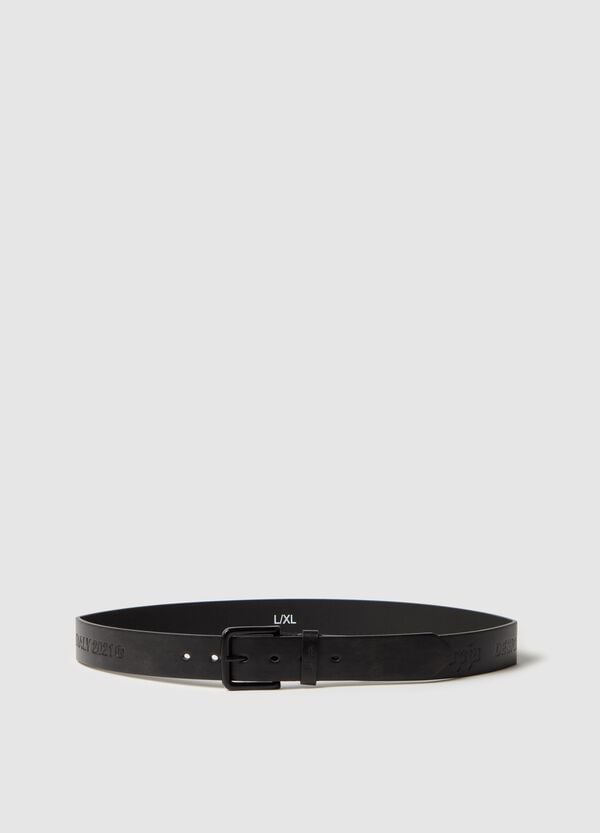 Ovs Logo Belt Vintage Black