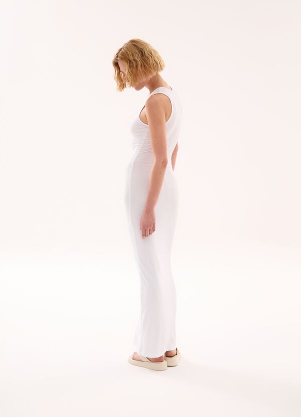 Ovs Long Shape Dress White