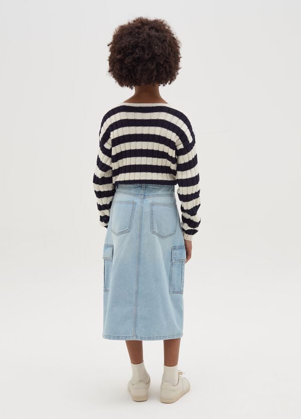 Ovs Longuette Cargo In Denim