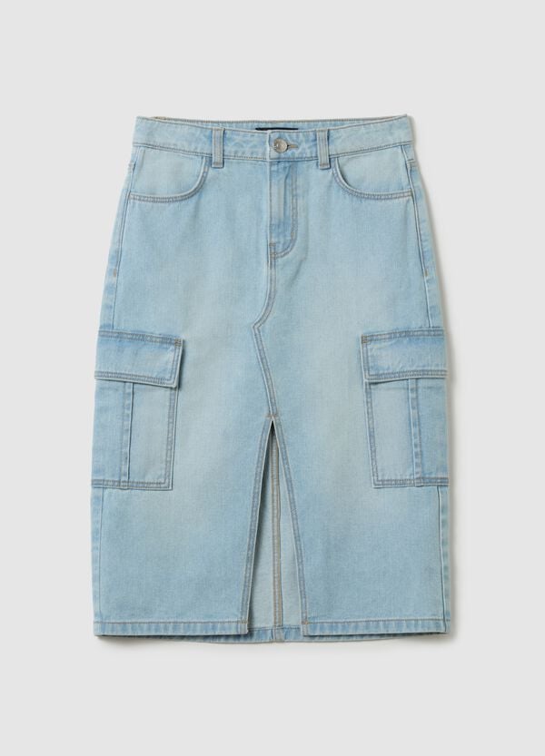 Ovs Longuette Cargo In Denim