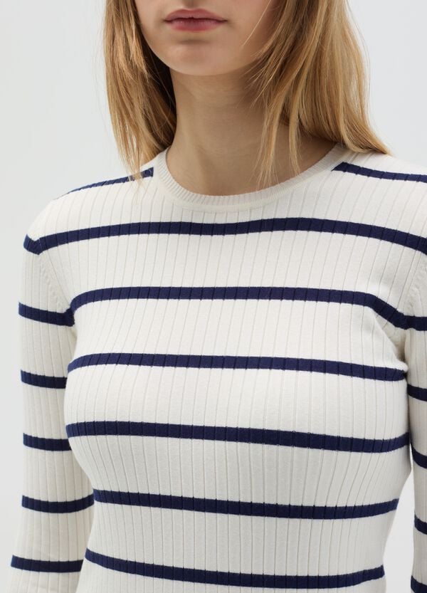 Ovs Maglia A Coste Piatte Fantasia A Righe