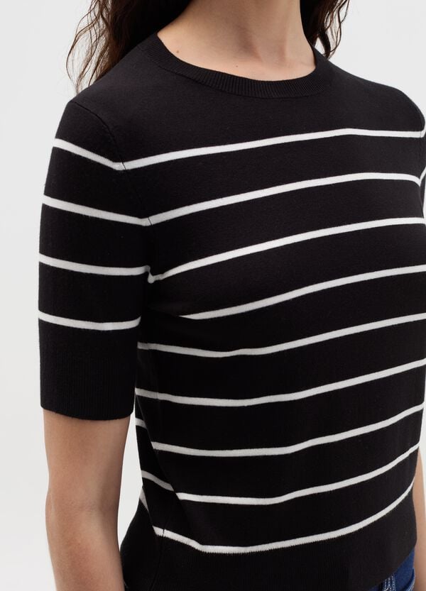 Ovs Maglia A Maniche Corte Con Disegno A Righe